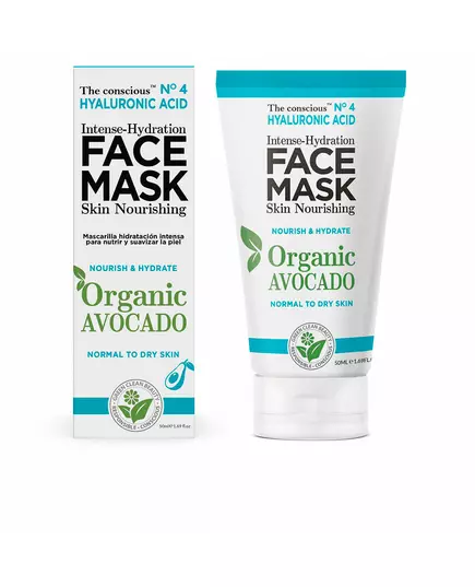 THE CONSCIOUS™ HYALURONIC ACID organic avocado intense hydration face mask, 50 ml