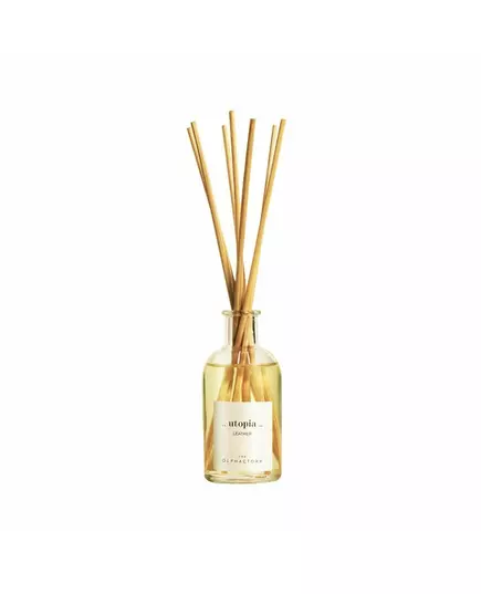 The Olphactory Utopia Leather Fragrance Sticks Aroma Reed Diffuser, 100 ml