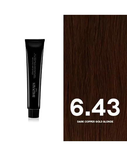 Balmain Professionnel Couleurs Couture Permanent Hair Dye 6.43 Dark Copper Gold Blonde, 60 ml, image 2