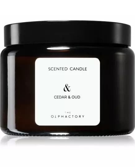 The Olphactory Cedar & Oud Scented Candle, 360 g
