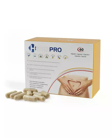 Hemapro Hemapro Calcium Plantago Ovata Wheat Germ Extract & L-arginine Prevent Hemorrhoids Capsules 60 Capsules