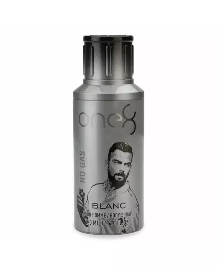 One 8 Blanc No Gas Scented Spray For Men, 120 ml