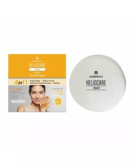 Cantabria Labs Heliocare 360º Color Sonnenschutz Kompaktpuder Bronze, 10 g