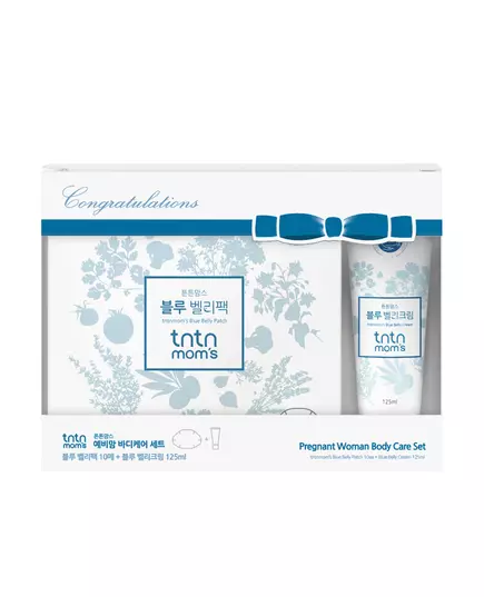 Set Tntn Mom's: Blue Belly Anti-Stretch Marks Body Cream Belly 125 ml + Set Blue Belly Anti-Stretch Marks Local Treatment Patch Belly, 125 ml