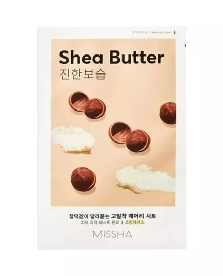 Missha Airy Fit Shea Butter Hydratation Gesichtsmaske Für das Gesicht, 19 g
