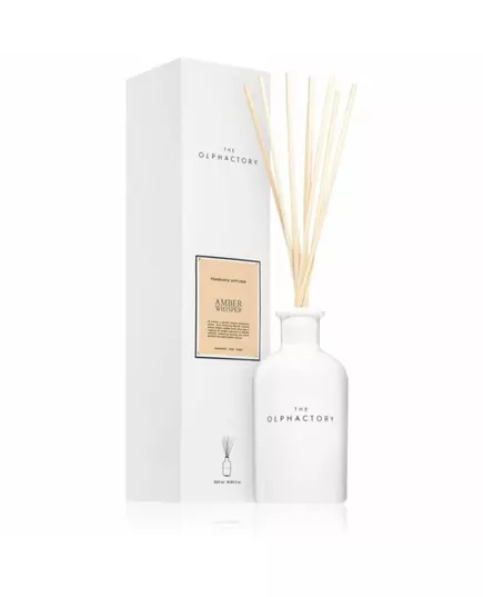 The Olphactory Amber Whisper Fragrance Sticks Aroma Reed Diffuser, 500 ml