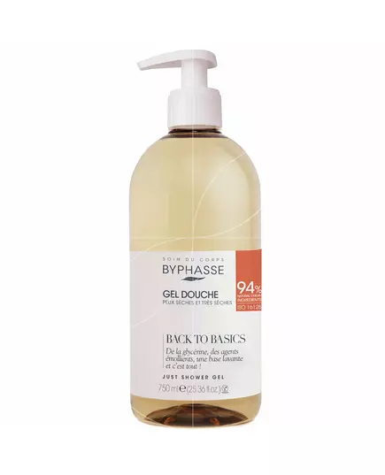 Byphasse Back To Basics Duschgel Für trockene Haut, 750 ml