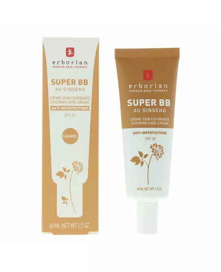 Erborian Super BB Ginseng High Coverage BB Cream 20 Caramel SPF 20, 40 ml, image 2