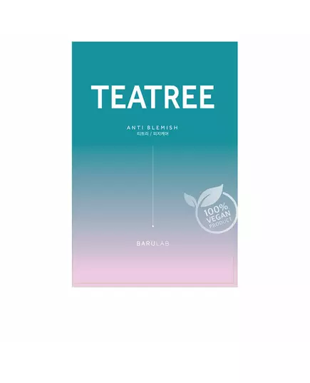 Tea Tree Anti Blemish Clean Vegan Mask, 23 g