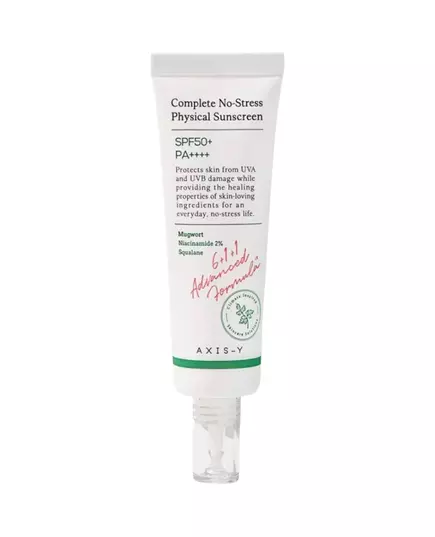Axis-Y Complete No-Stress Protection solaire Crème solaire Pour le visage SPF 50+, 50 ml