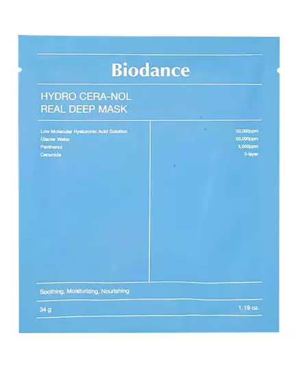Face Mask Biodance Hydro Cera-nol, 34 g