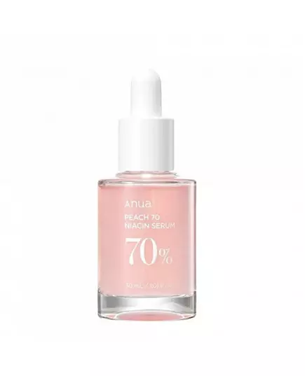 Anua Peach 70 Niacinamid Glanz Nach der Reinigung Serum Für das Gesicht, 30 ml