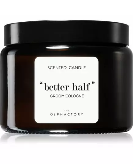 The Olphactory Better Half Groom Cologne Basil Scented Candle, 360 g