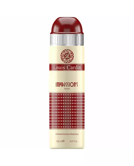 Louis Cardin Impression’s Déodorant en spray Pour les femmes, 200 ml