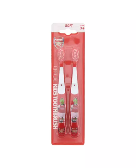 Set Duo Epl Arsenal Brosse à dents Rouge, 2 pièces