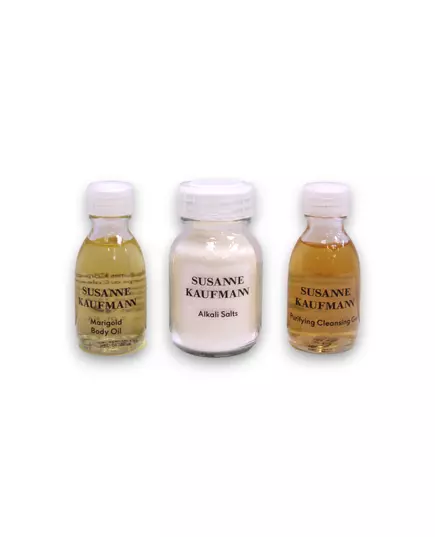 Susanne's Home Spa Collection Set Susanne Kaufmann: Face Cleansers Paraben-Free Purifying Cleansing Gel For Face 30 ml + Body Lotions & Creams Sulfates-Free Nourishing Body Butter Day 15 ml + Face Masks & Exfoliators Enzyme Exfoliating Cleanser 15, image 2