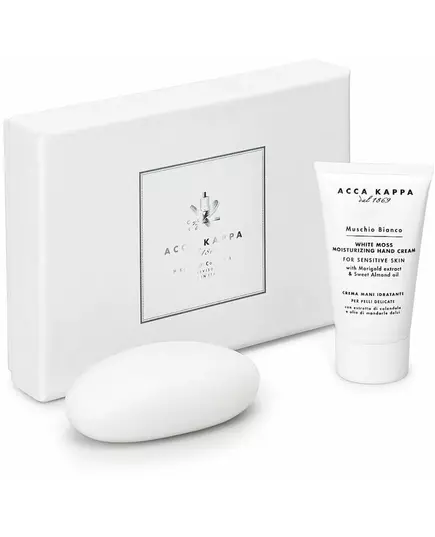 Acca Kappa White Moss set: hand cream 75ml+soap 150g