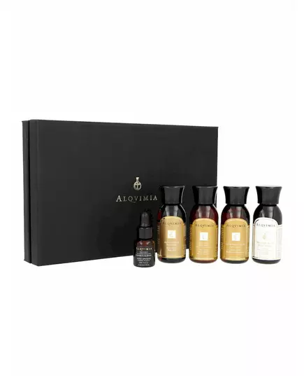 Alqvimia Supreme Beauty & Spa Experience calm kit: anti-stress body oil 30ml + anti-stress body elixir 30ml + anti-stress bath and shower gel 30ml + naturally pure body scrub 30ml + preparation of essential oils spirituality 5ml