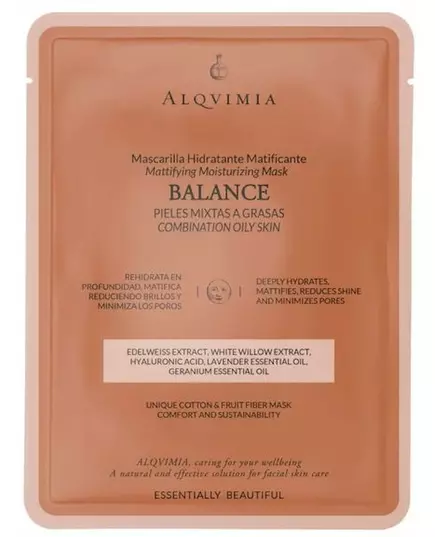 Alqvimia Essentially Beautiful Balance face mask 1 pc