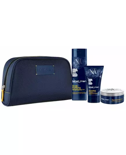 Label.M Men Grooming Kit: Scalp Purifying Shampoo 250 ml + Grooming Cream 150ml + Deconstructor 50 ml