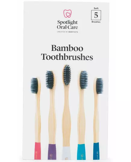 Spotlight Oral Care Bamboo toothbrushes 5 pack