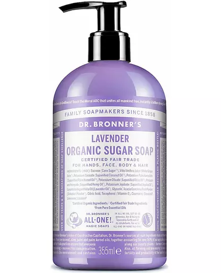 Dr. Bronner's Organic Sugar Soap Lavender 355 ml