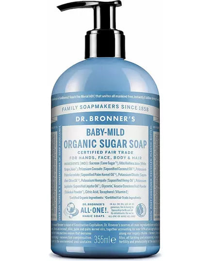 Dr. Bronner's Organic Sugar Soap Baby-Mild 355 ml