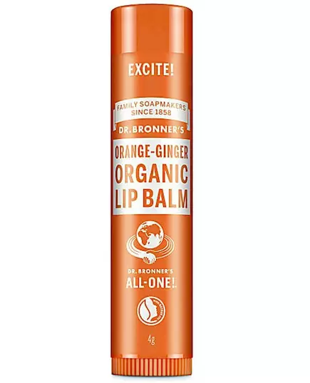 Dr. Bronner's Organic Lip Balm Orange-Ginger 4 g