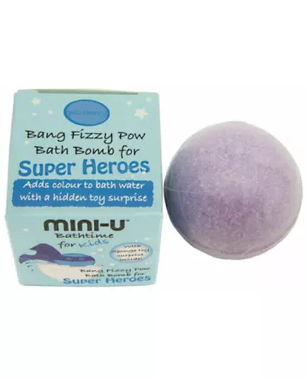 Mini-U Bang Fizzy Pow Bath Bomb Purple 50 g