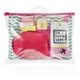Inflight Essential Kit Set Beauty Junky: Beauty Junky Hair Elastic 3 pcs + Beauty Junky Foam Earplugs + Beauty Junky Luggage Tag Metal Keyring + Beauty Junky Textile Socks For Women + Beauty Junky Sleep Mask Universal, 3 Stück